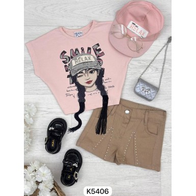 طقم بناتي ناعم K5406