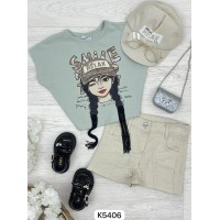 طقم بناتي ناعم K5406