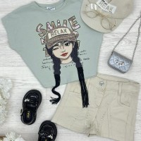 طقم بناتي ناعم K5406