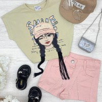 طقم بناتي ناعم K5406