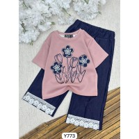 طقم بناتي ناعم Y773