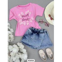 طقم بناتي ناعم K5858