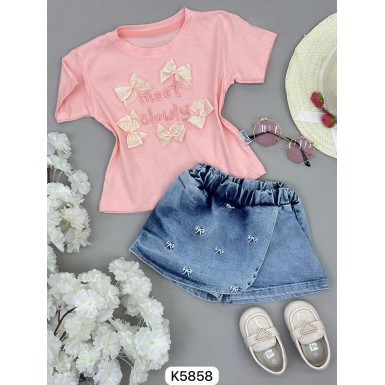 طقم بناتي ناعم K5858