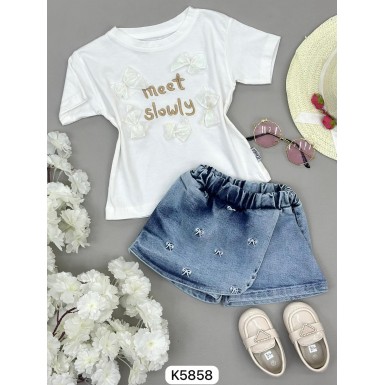 طقم بناتي ناعم K5858