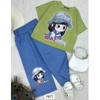 طقم بناتي ناعم Y677