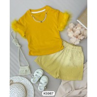 طقم بناتي ناعم K5987