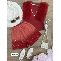 طقم بناتي ناعم K5986