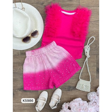 طقم بناتي ناعم K5986