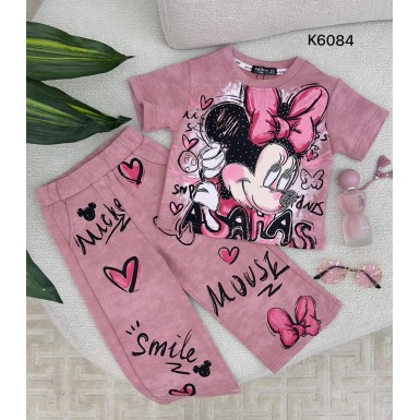 طقم بناتي ناعم K6084