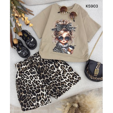 طقم بناتي ناعم K5930