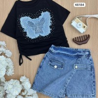 طقم بناتي ناعم K6184
