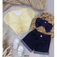 طقم بناتي ناعم K6044