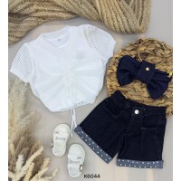 طقم بناتي ناعم K6044