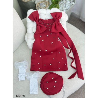 فستان بناتي ناعم K6559