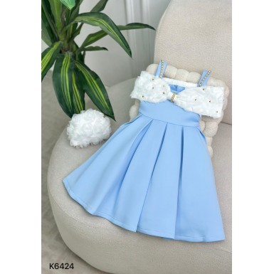 فستان بناتي ناعم K6424