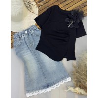 طقم بناتي ناعم K6521