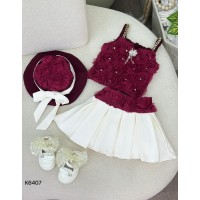 طقم بناتي ناعم K6407