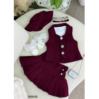 طقم بناتي ناعم K6649