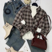 قميص ستاتي ناعم 1010572