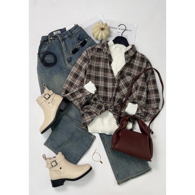 قميص ستاتي ناعم 1010572