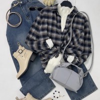 قميص ستاتي ناعم 1010573