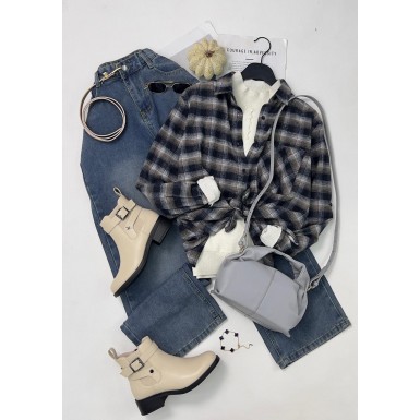 قميص ستاتي ناعم 1010573