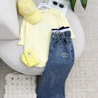 بلوز ستاتي مع طاقية وجراب ناعم 1010954